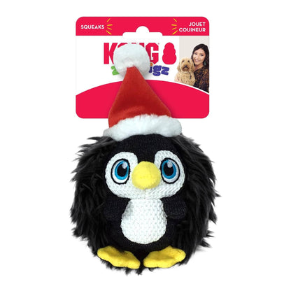 KONG CHRISTMAS PENGUIN DOG TOY WITH LABEL