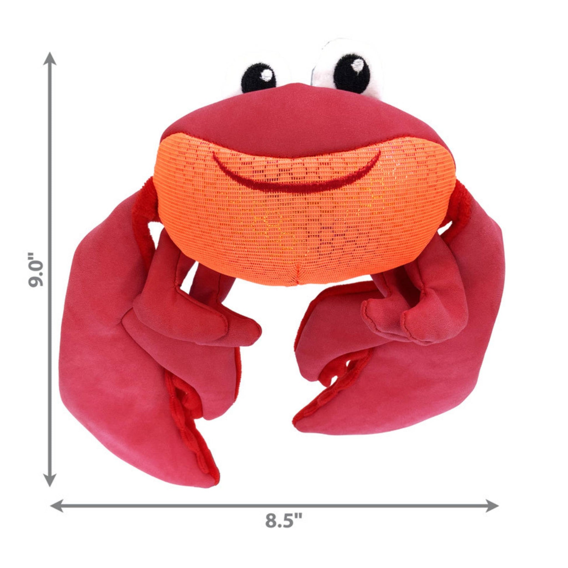 KONG shakers shimmy crab with dimensions