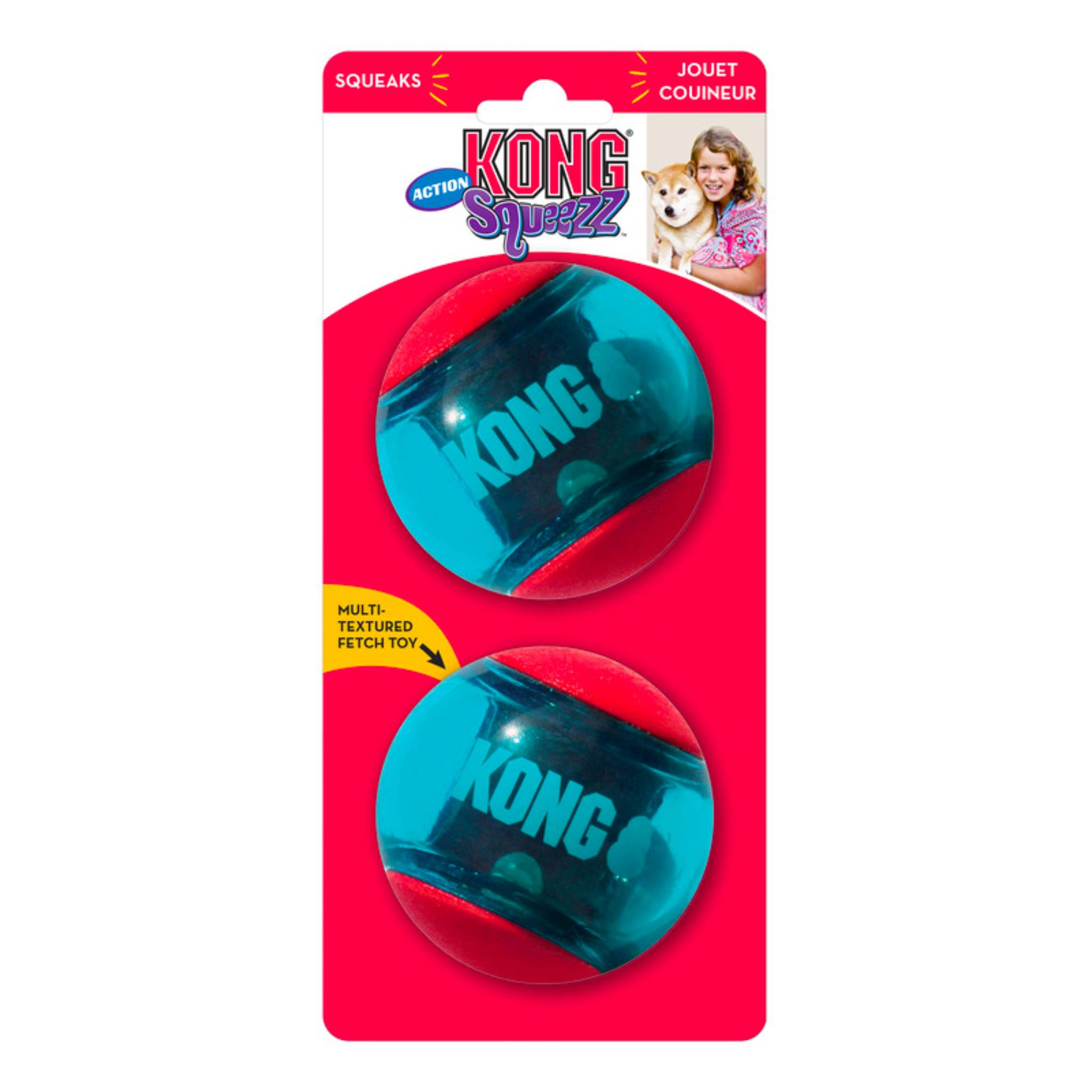 Kong squeezz action shop ball 3 pack