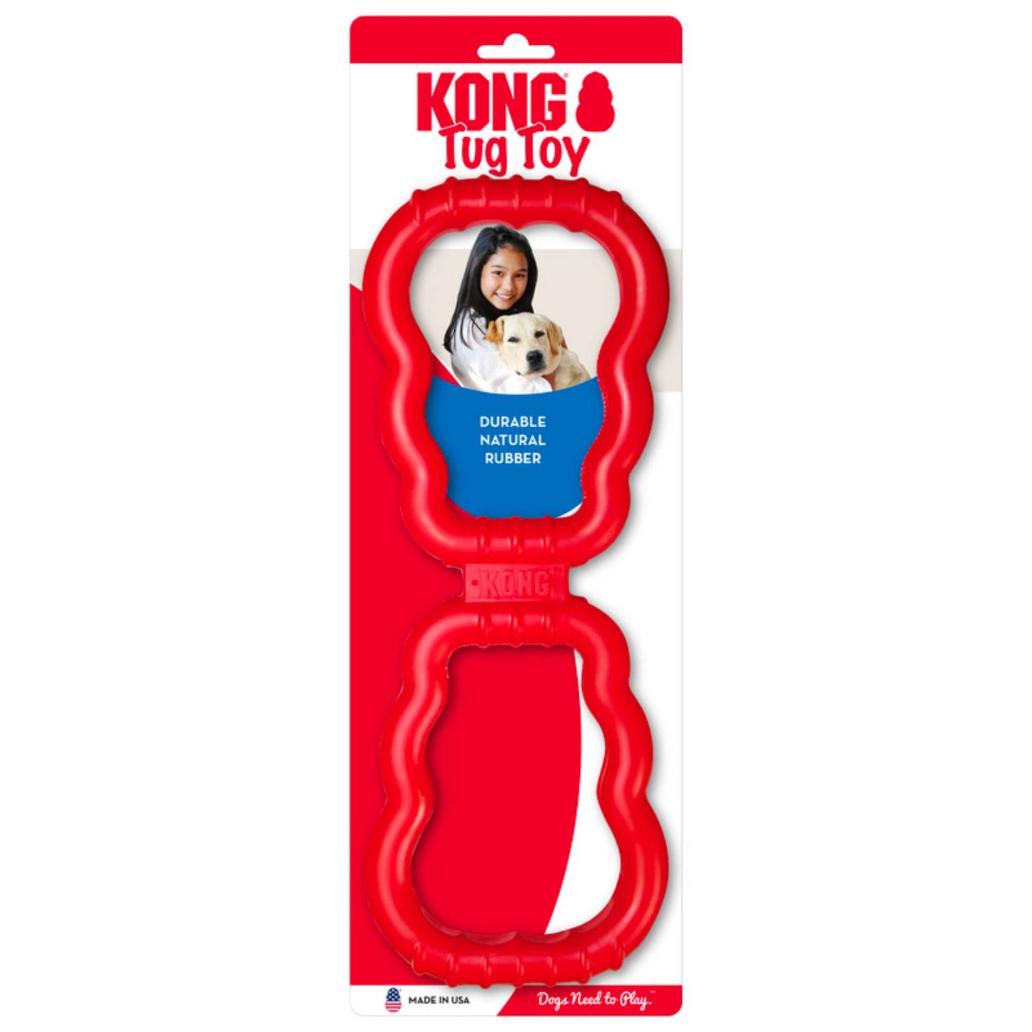 kong tug toy with label