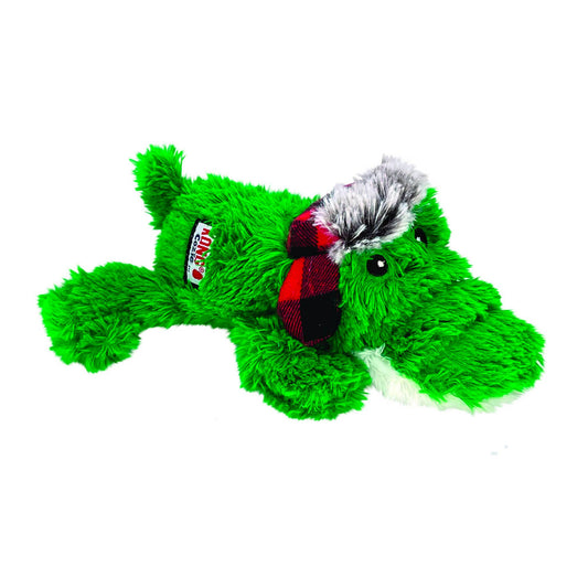 kong christmas alligator soft toy