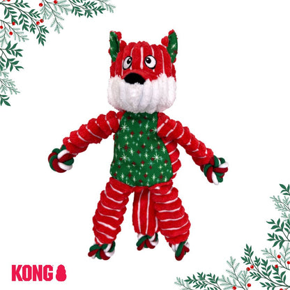 KONG Christmas Holiday Floppy Knots Fox