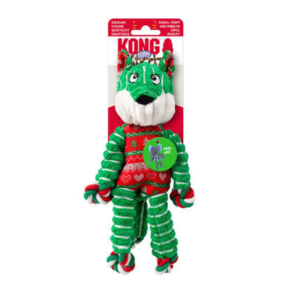 KONG Christmas Holiday Floppy Knots Fox
