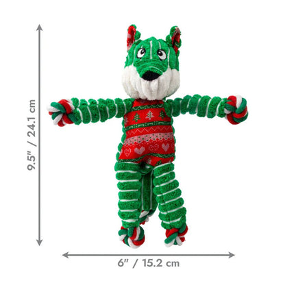 KONG Christmas Holiday Floppy Knots Fox