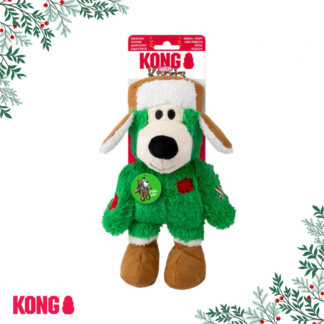 KONG Christmas Holiday Wild Knots Bear
