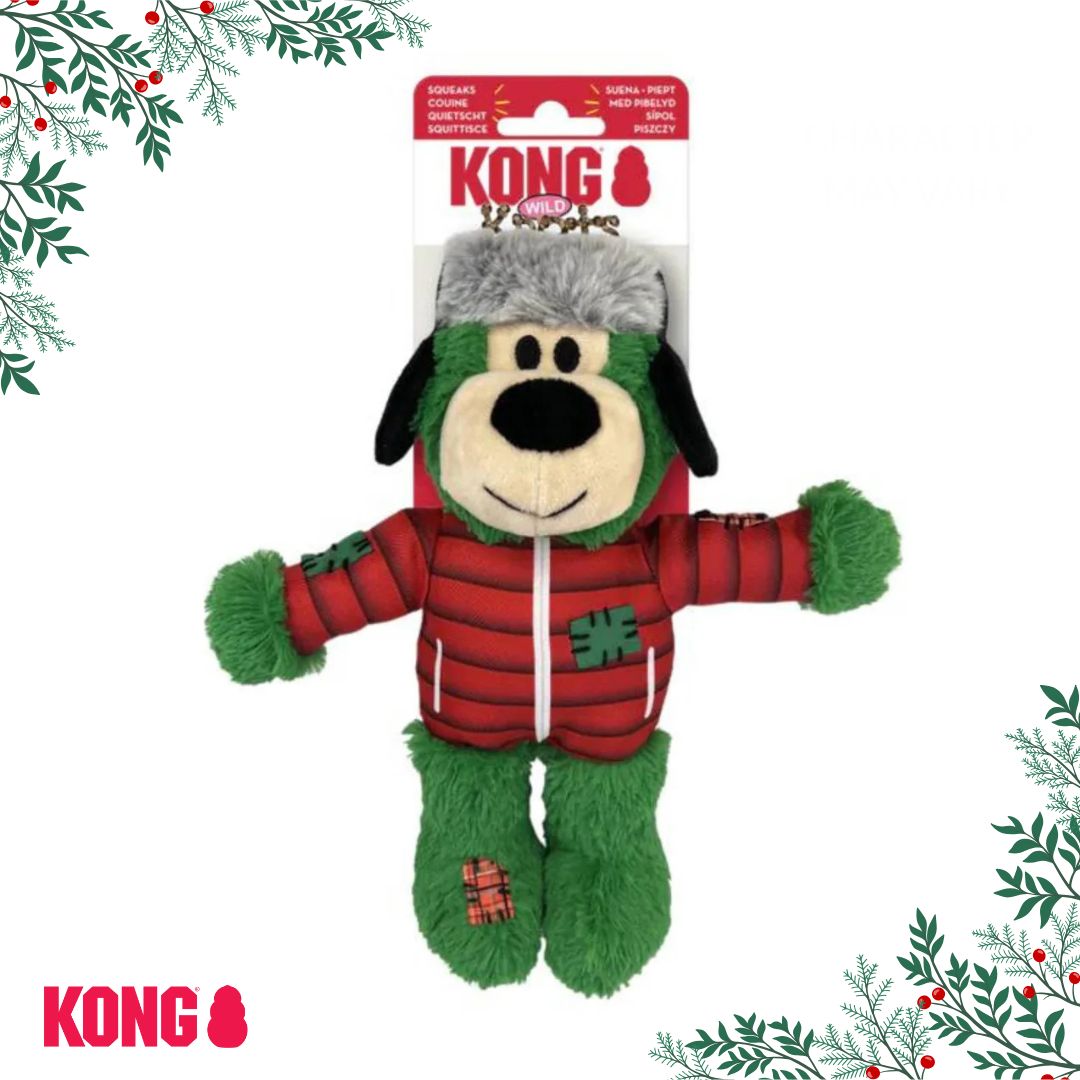 KONG Christmas Holiday Wild Knots Bear