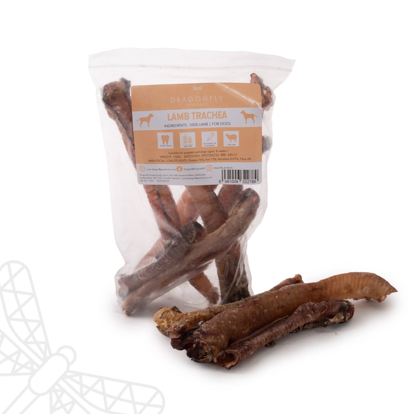 lamb trachea dog treat