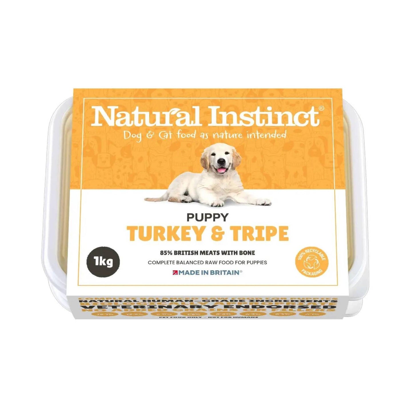 Natural Instinct Puppy Turkey and Tripe Complete Mince