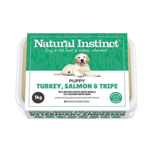 Natural Instinct Puppy Turkey, Salmon and Tripe Complete Mince