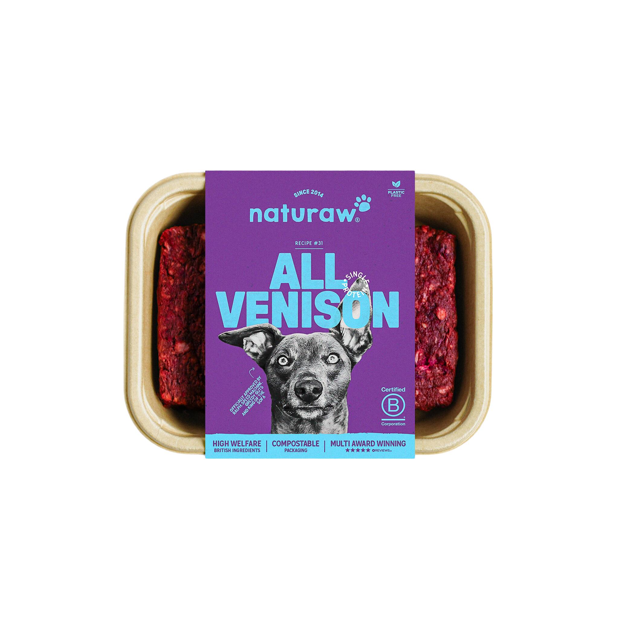 Naturaw Venison Raw Dog Food Dragonfly Products