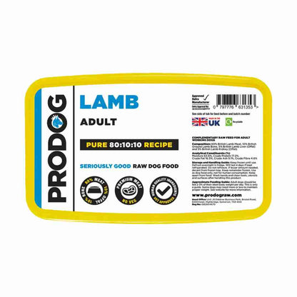 ProDog Raw Pure Lamb 80/10/10