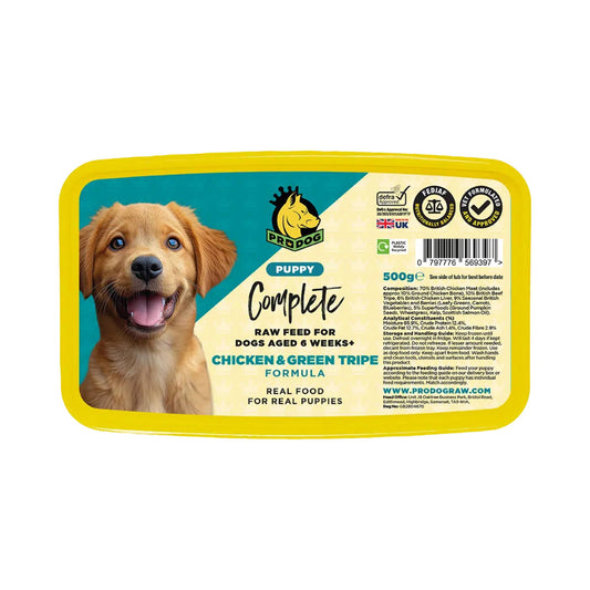 Prodog Raw Puppy Chicken & Tripe raw dog food