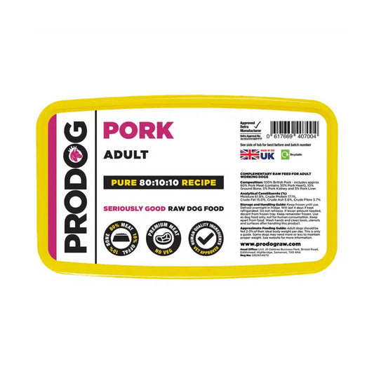 ProDog Raw Pure Pork 80/10/10
