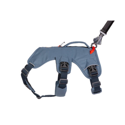 Ruffwear Webmaster Dog Harness Slate Blue Lead