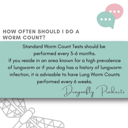 Worm count test kit instructions