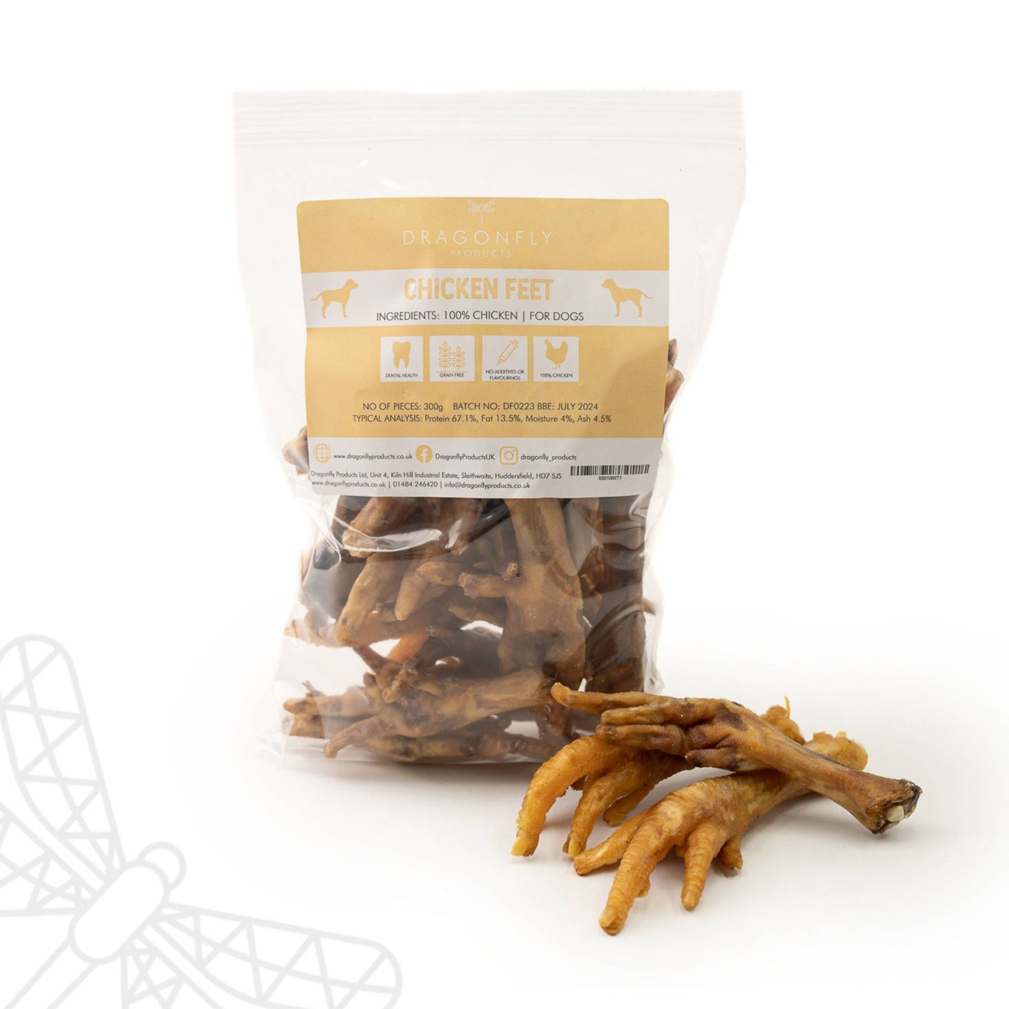 Dried chicken feet for dogs