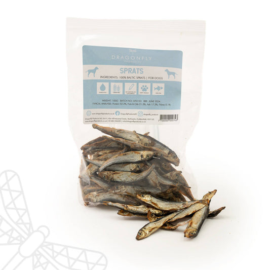 Dried sprats for dogs
