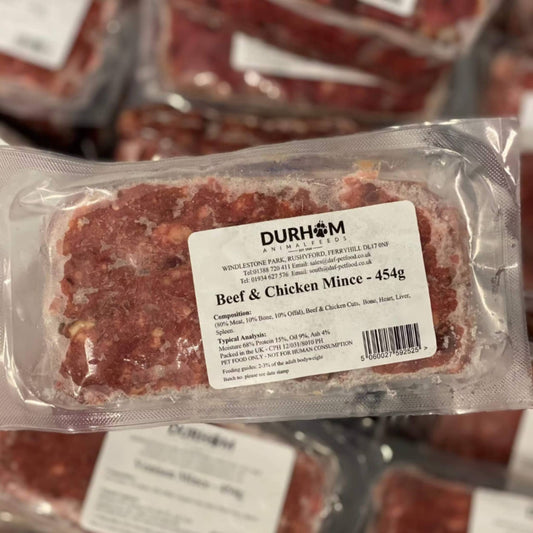 Durham Animal Feeds Beef & Chicken Mince Raw Dog Food 