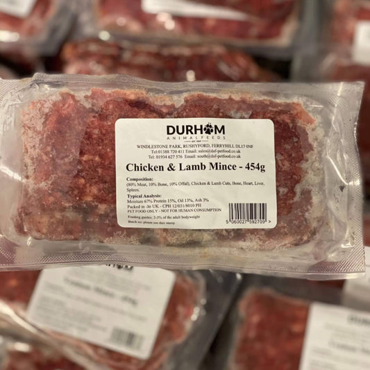 Durham Animal Feeds Chicken & Lamb Mince Raw Dog Food