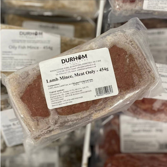 Durham Animal Feeds Lamb Meat Only Mince Raw Dog Food