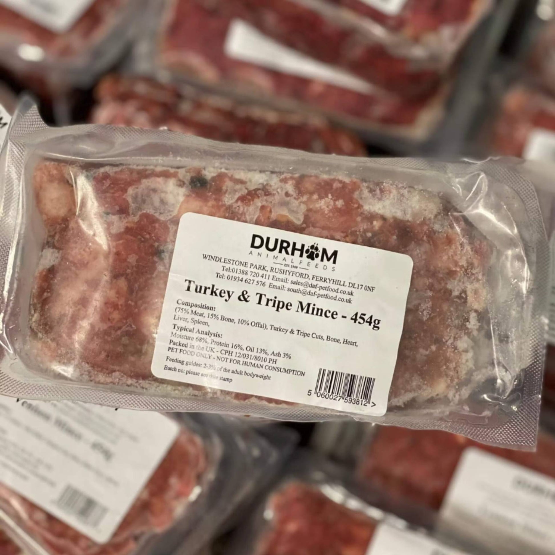 Durham Animal Feeds Turkey & Tripe Raw Dog Food