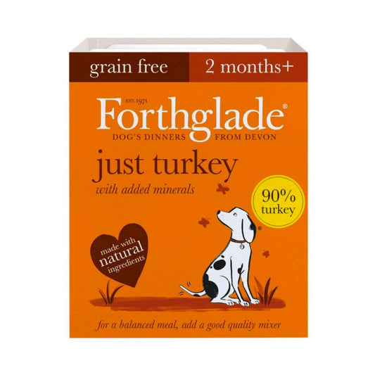 Forthglade Just Turkey 2 months plus, dog food. 