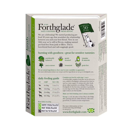 Forthgalde Lamb feeding guide and ingredients. 