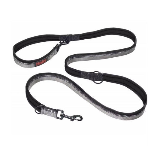 Halti double ended dog lead grey