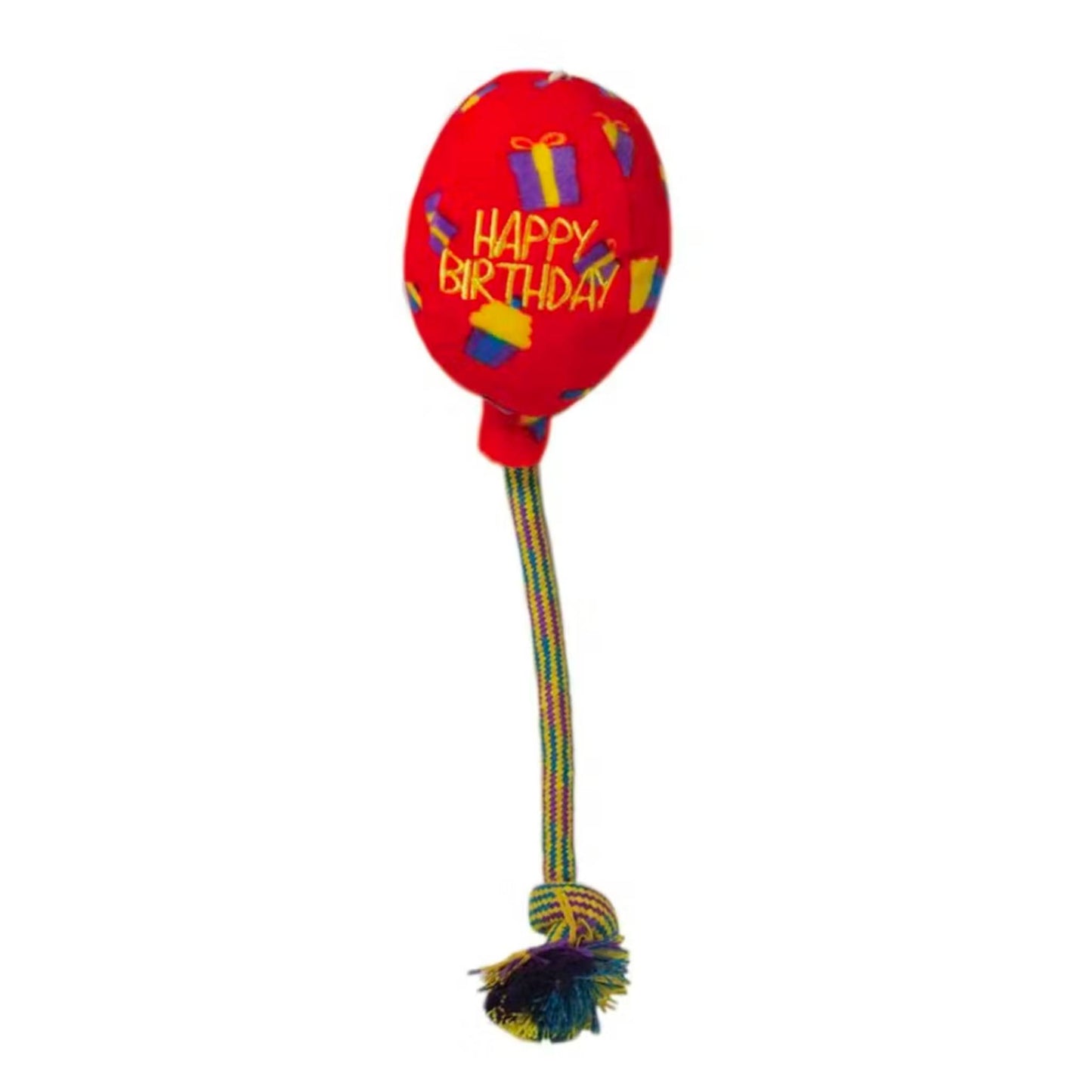 KONG Occasions birthday balloon dog toy