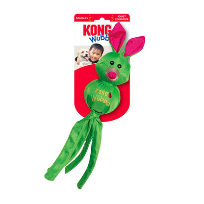 Kong wubba ballistic dog toy in green