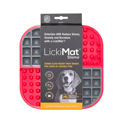 Lickimat Slomo Combo Dog Mat Red