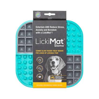 Lickimat Slomo Combo Dog Mat Turquoise