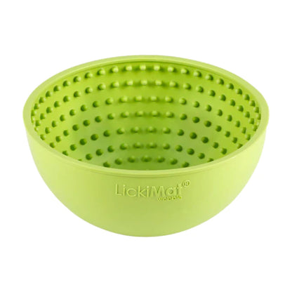 Lickimat Wobble Dog Bowl Green from above