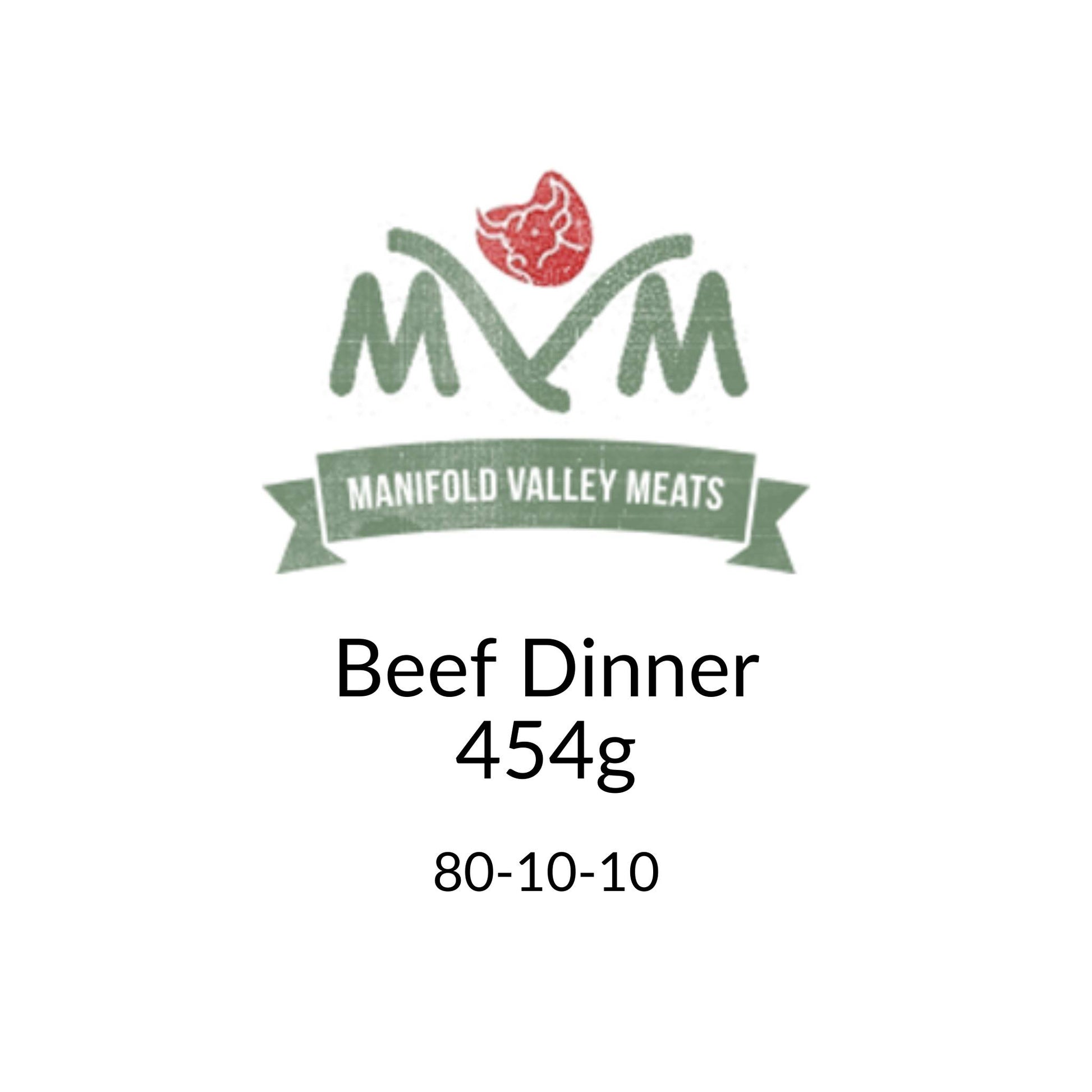Manifold Valley Meats Beef Dinner Raw Dog Food