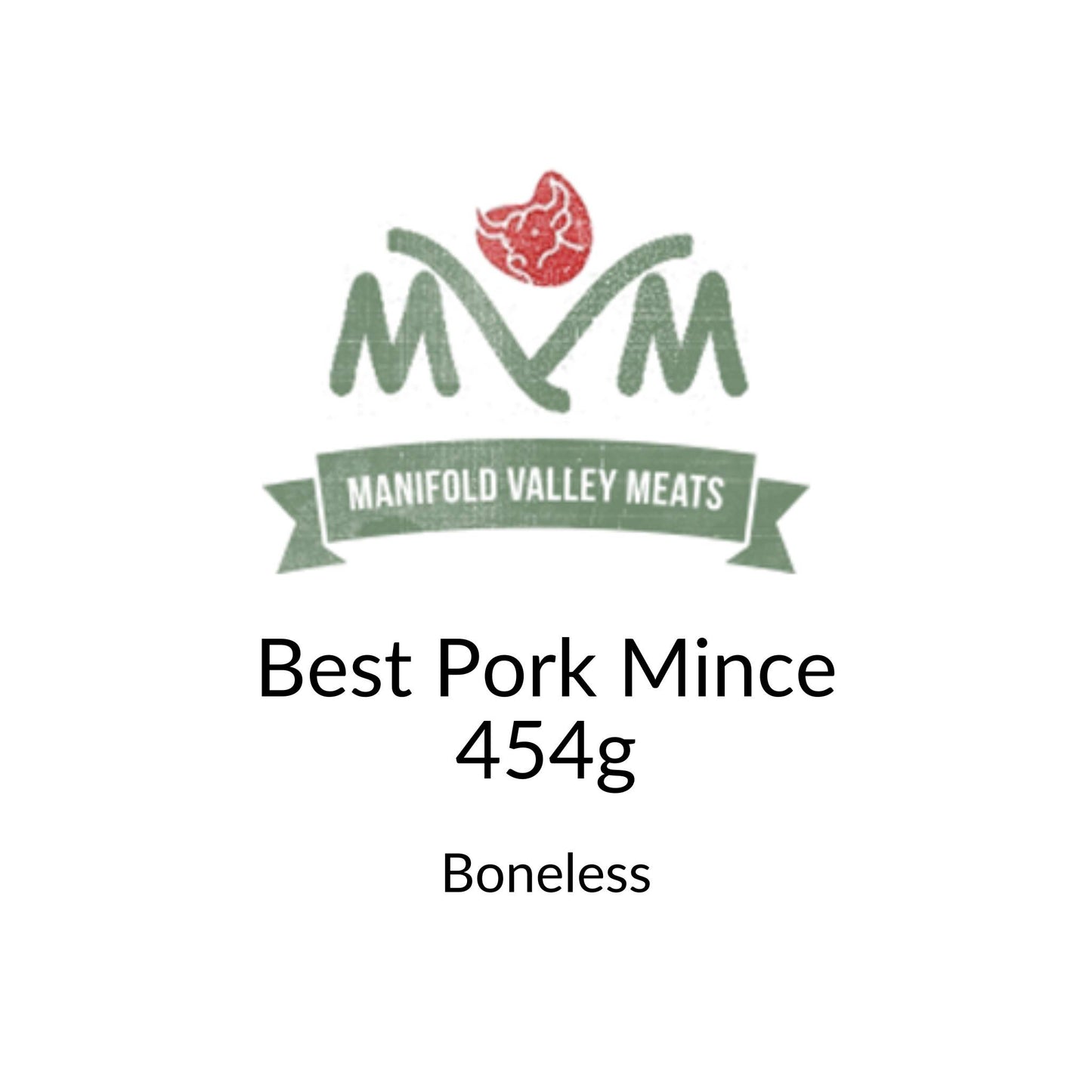 Manifold Valley Meats Best Pork Mince Raw Dog Food
