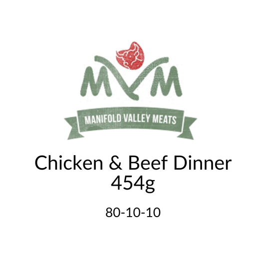 Manifold Valley Meats Chicken and Beef Dinner Raw Dog Food