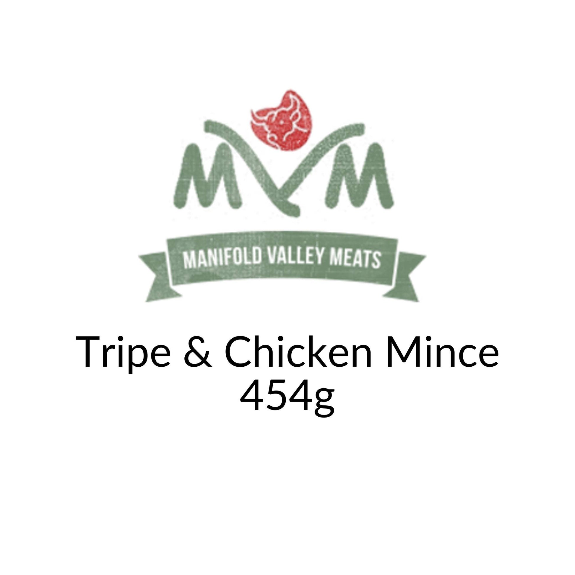 Manifold Valley Meats Tripe and Chicken Mince Raw Dog Food