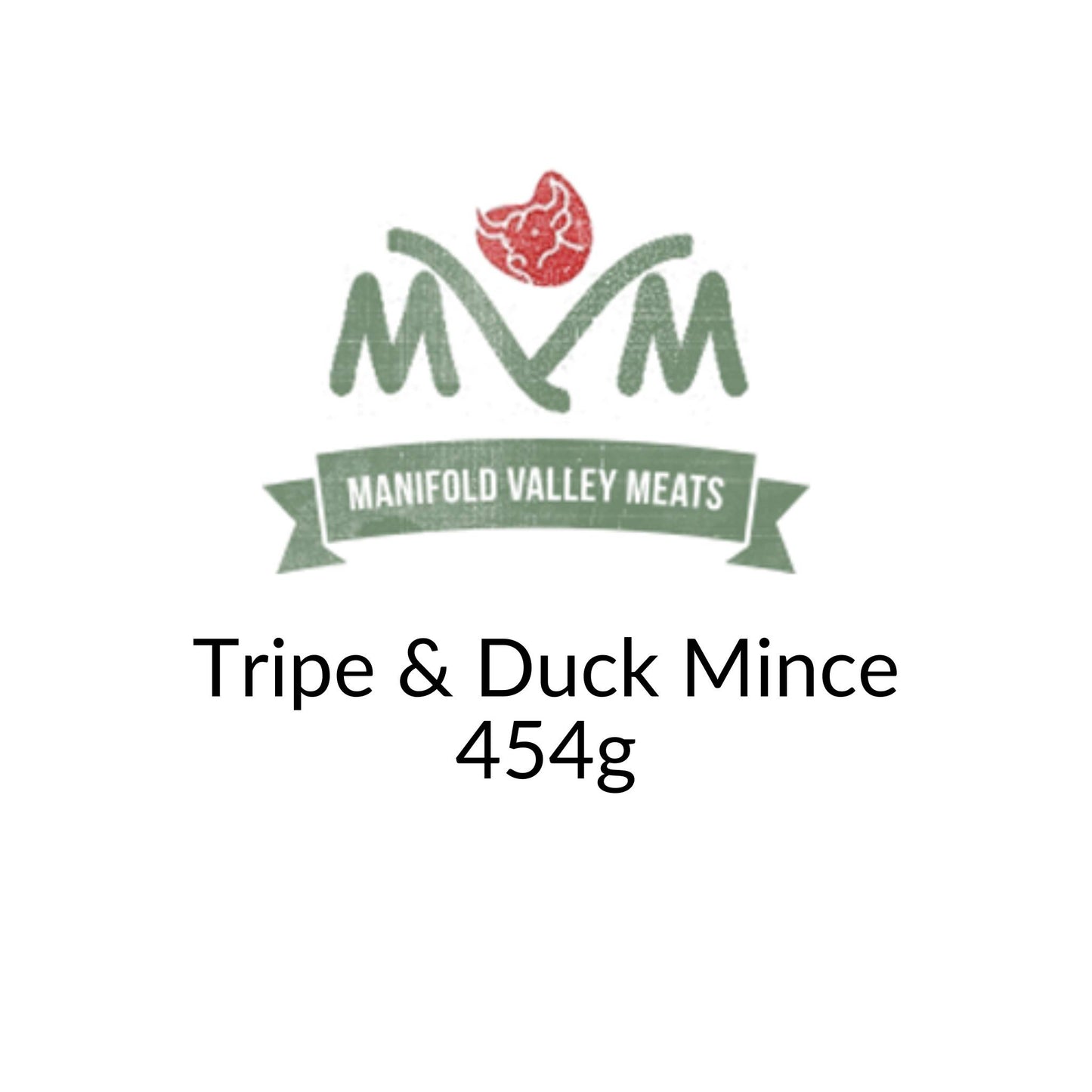 Manifold Valley Meats Tripe and Duck Mince Raw Dog Food