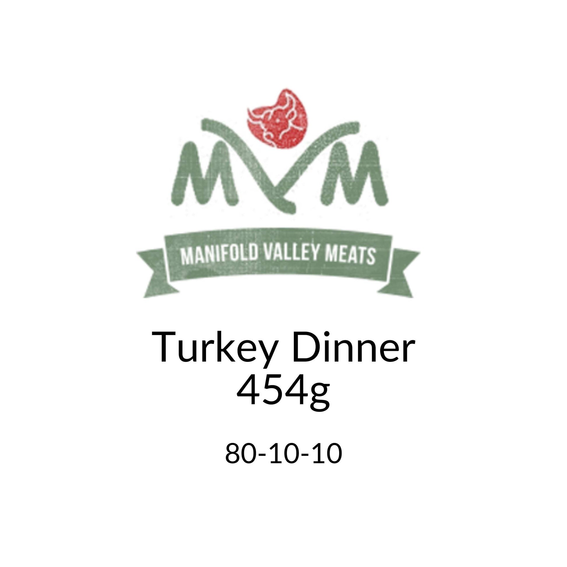 Manifold Valley Meats Turkey Dinner Raw Dog Food