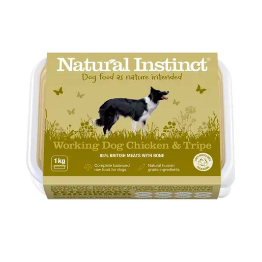 Natural Instinct Working Dog Chicken and Tripe Complete Mince Raw Dog Food
