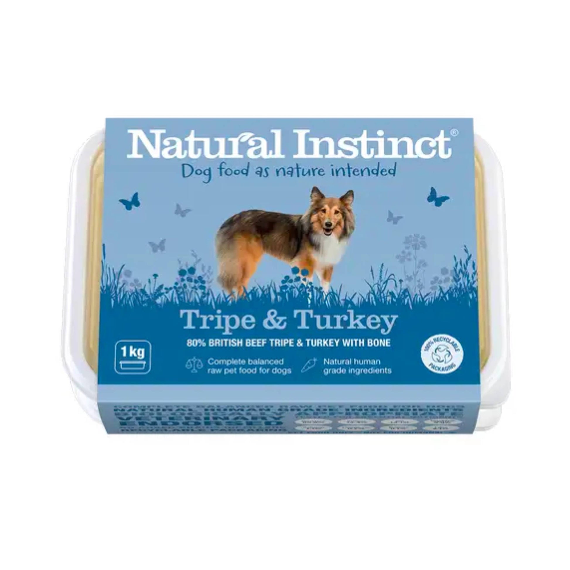 Natural Instinct Tripe and Turkey Complete Mince Raw Dog Food