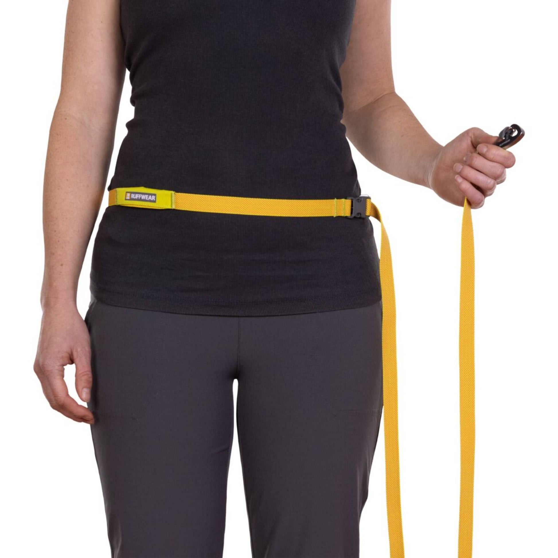 Ruffwear Flagline Dog Lead Hands Free Lichen Green Waist Worn
