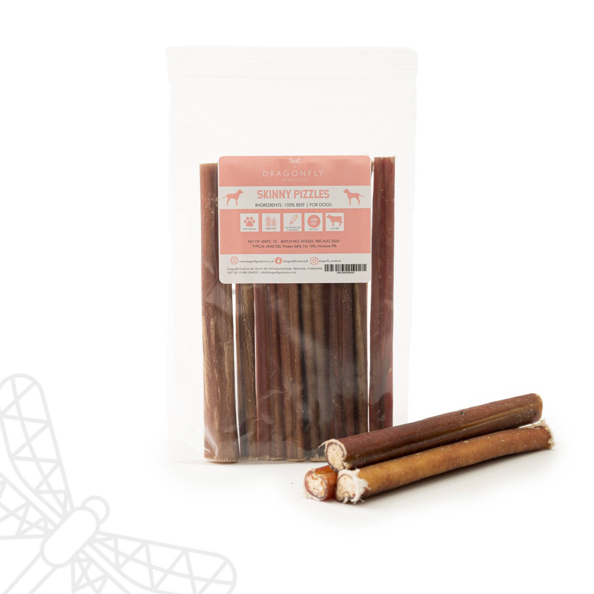 Bully Sticks for Dogs Pizzle Chew Dragonfly Products