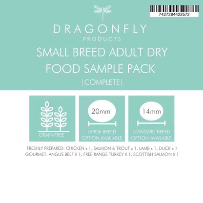 Small breed dog grain free dry food samples