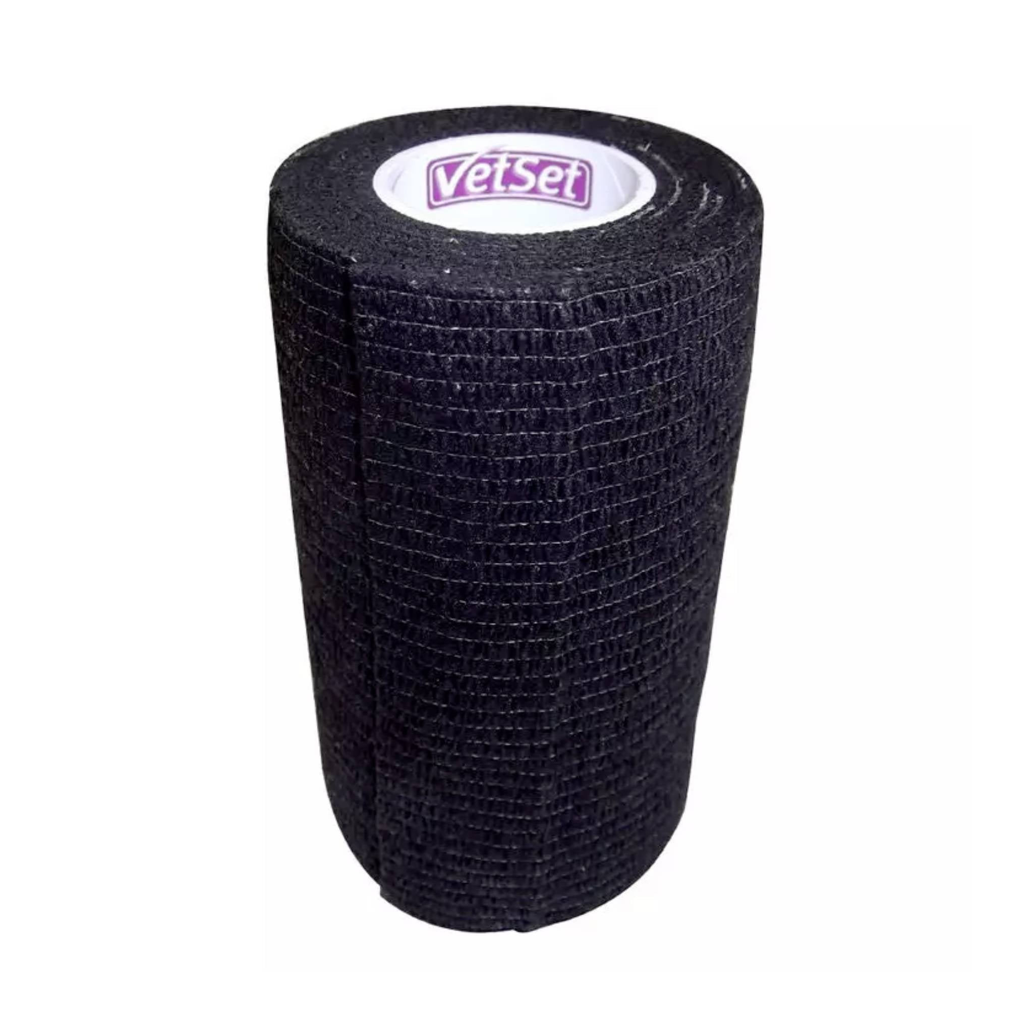 VetSet WrapTec Black Cohesive Bandage Dragonfly Products